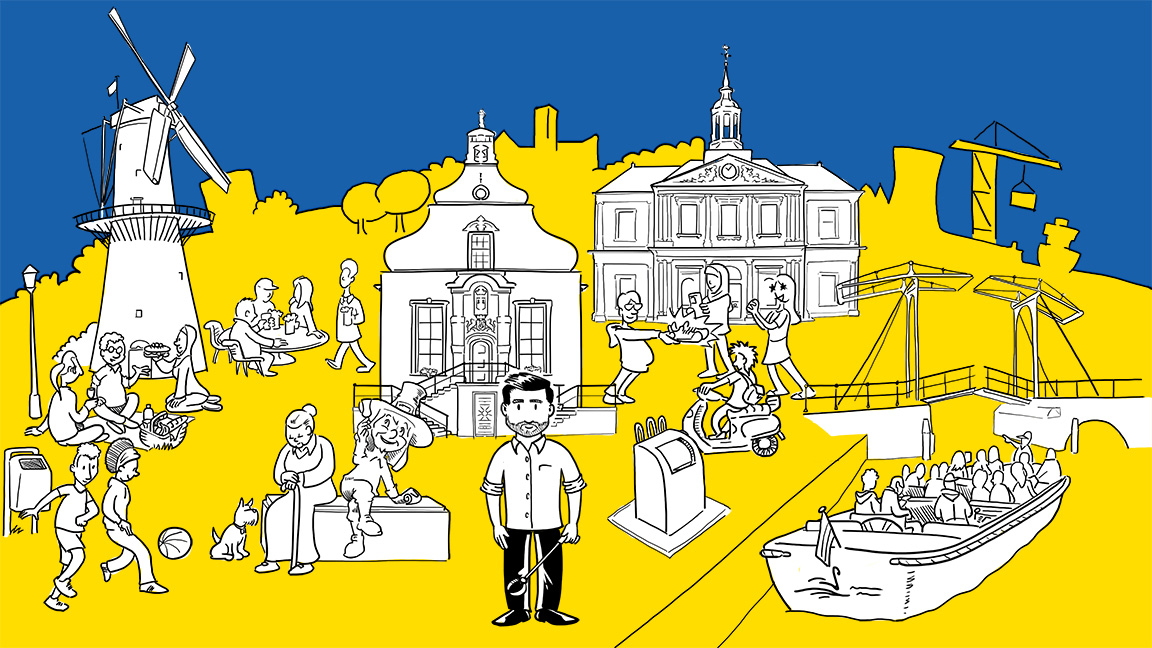 illustratie, wethouder in Schiedam.